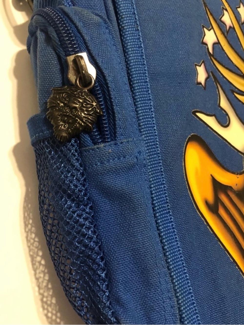 Ed Hardy blue messenger bag
